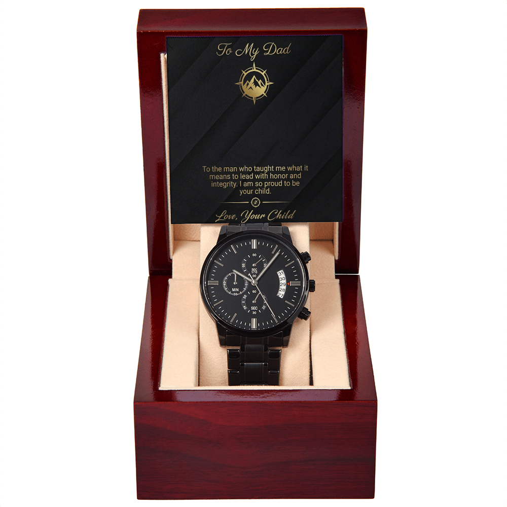 To My Dad - Lead with Honor Chronograph Watch