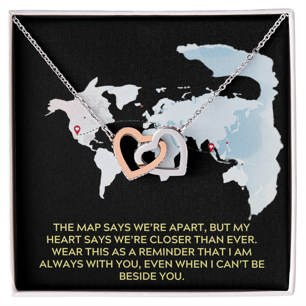 Closer Than Ever Interlocking Hearts Necklace