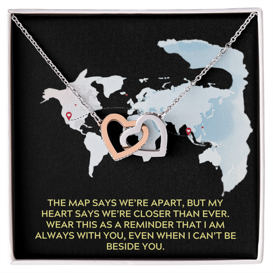 Closer Than Ever Interlocking Hearts Necklace