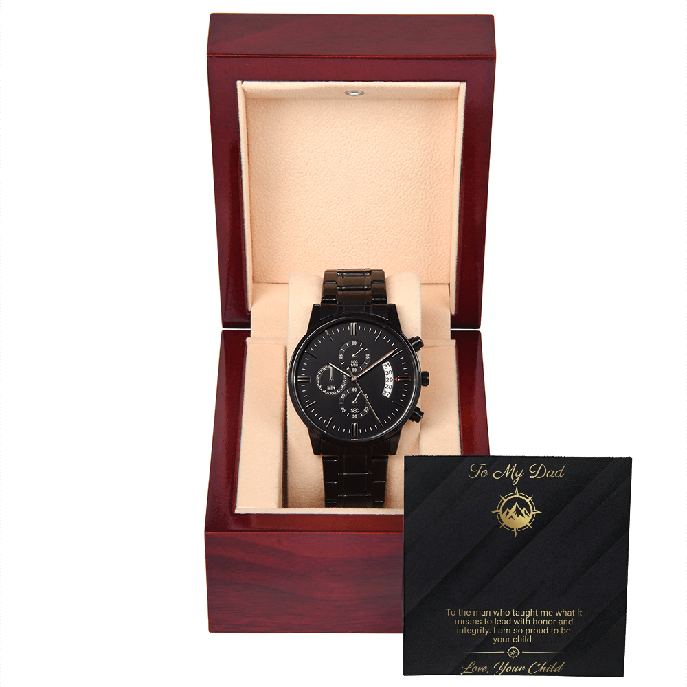 To My Dad - Lead with Honor Chronograph Watch