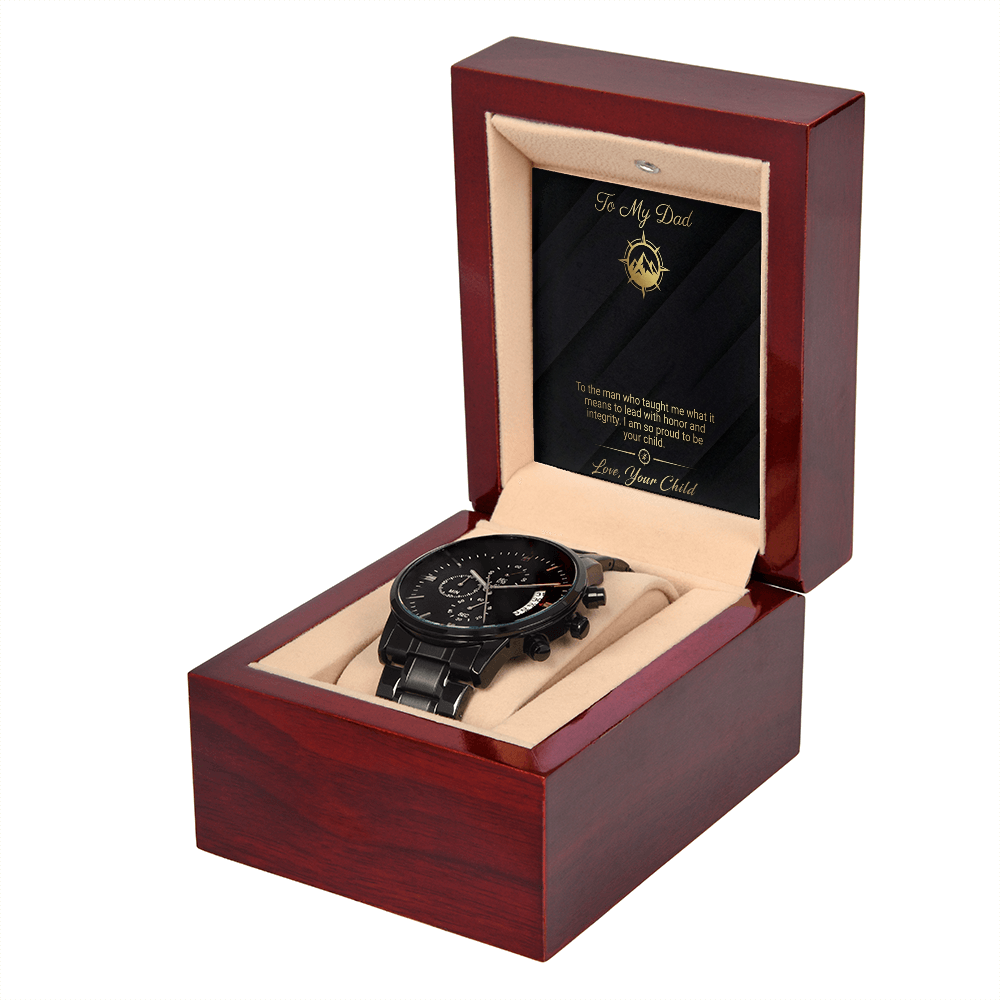 To My Dad - Lead with Honor Chronograph Watch