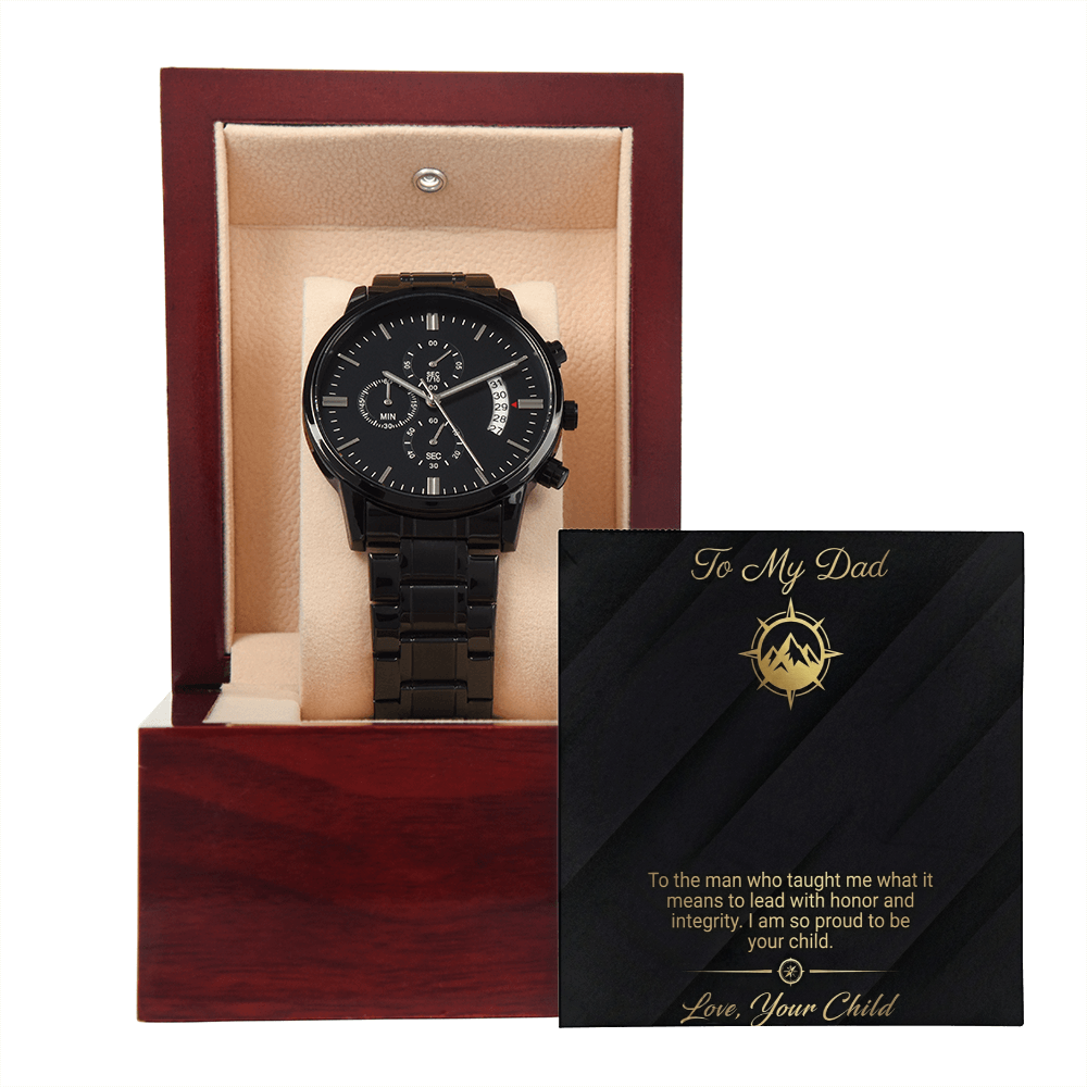 To My Dad - Lead with Honor Chronograph Watch