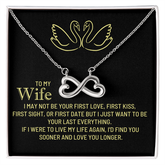 To My Wife - I'd Find You Sooner And Love You Longer - Endless Love Necklace